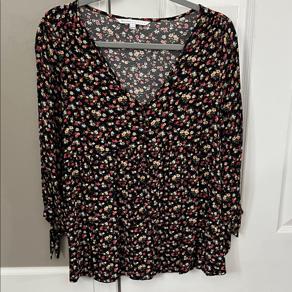 The Nines by Hatch Floral Maternity Blouse